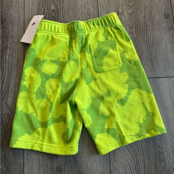 Nike Kids Yellow Tie-Dye Shorts - Picture 2 of 4